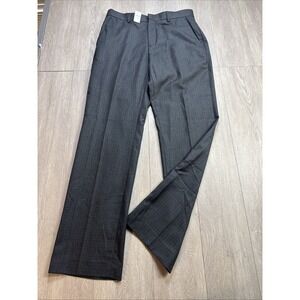 Banana Republic Pants Mens 31 Actual 32x32 Classic Fit Gray Plaid Dress Slack